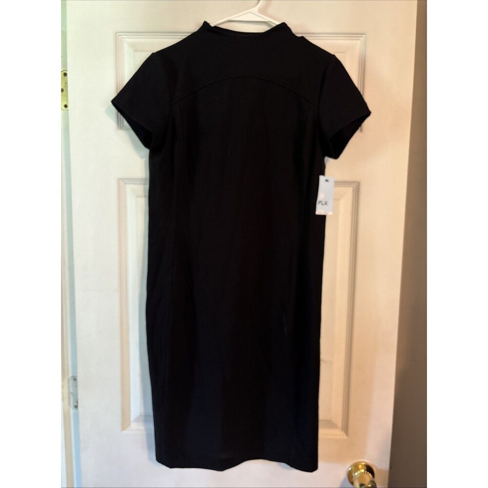 FLX Travel/ Leisure Black Mock Neck Dress SZ L